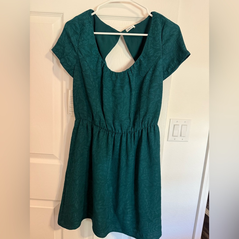 Green Mini Dress in Medium